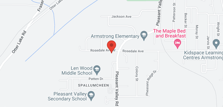 map of 3635 Rosedale Avenue W